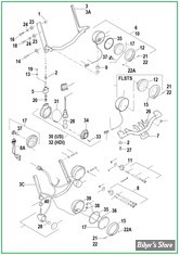  ECLATE K - PIECE N° 00 - ECLATE DES PIECES PHARE ADDITIONNELS  - SOFTAIL 84up