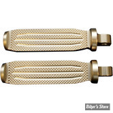 REPOSES PIEDS ACCUTRONIX - LAITON/BRASS - KNURLED / MILLED
