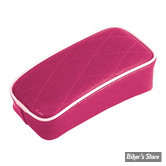 SELLE SOLO UNIVERSELLE - LARGEUR 230MM - LE PERA - SOLO - METALFLAKE - MAGENTA DIAMOND - BIAIS BLANC : POUF