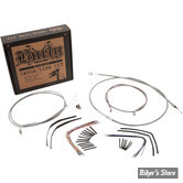 +14" - KIT CABLES ET FAISCEAU DE GUIDON RALLONGES - TOURING FLHR/C & FLTR/U/X 08/13 AVEC ABS - +14" - INOX - B30-1094 - (NEUF: NI REPRIS, NI ECHANGEE)