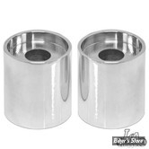 EXTENSIONS DE RISERS  LA CHOPPERS - POUR DIAMETRE DE RISERS / GUIDON DE 44.50MM (1 3/4") - HAUTEUR : 50.00MM (2") - CHROME - (NEUF: NI REPRIS, NI ECHANGEE)