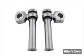 RISERS POST OFFSET RISERS / DOG BONES - HAUTEUR : 4" 1/4- V-TWIN - CHROME - (NEUF: NI REPRIS, NI ECHANGEE)