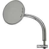 RETRO ROND - BILTWELL - UTILITY MIRROR ROUND PERCH MOUNT - CE - FINITION : CHROME / CÔTÉ : GAUCHE OU DROIT - LA PIECE - 6503-400-531 - (NEUF: NI REPRIS, NI ECHANGEE)