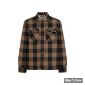 CHEMISE MANCHES LONGUES - DICKIES - Sacramento shirt sherpa - mush room / marron - TAILLE XXL