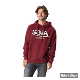 - SWEAT SHIRT A CAPUCHE - VON DUTCH - Bart hoodie - Bordeaux - TAILLE XXL