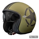 CASQUE JET  - PREMIER HELMETS - VINTAGE STAR MILITARY BM - NOIR / OLIVE - TAILLE XS