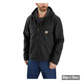 BLOUSON - CARHARTT - WASHED DUCK SHERPA LINED JACKET - NOIR - TAILLE S