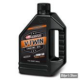 HUILE MOTEUR 20W50 - MAXIMA - MINERALE - MAXIMA RACING OILS, V-TWIN MINERAL 20W50 - LE BIDON DE de 946cc