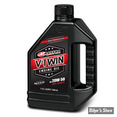 HUILE MOTEUR 20W50 - MAXIMA - SYNTHÉTIQUE - MAXIMA RACING OILS, V-TWIN FULL SYNTHETIC 20W50 - LE BIDON DE de 946cc