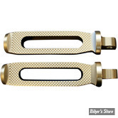 REPOSES PIEDS ACCUTRONIX - LAITON/BRASS - KNURLED / SLOTTED
