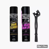 - KIT NETTOYANT / LUBRIFIANT DE CHAINE - MUC-OFF - LE KIT