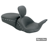 SELLE  MUSTANG - TOURING 08/23 - LOWDOWN TOURING SEAT - AVEC DOSSIER - CLOUTEE CHROME - 79704