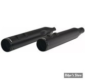 SILENCIEUX KHROME WERKS - TOURING 95/16 - 4-1/2" HP-Plus® Slip-On Mufflers with Race Tip - CORPS : NOIR / EMBOUTS : RACE TIP NOIR -202920