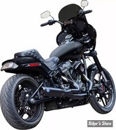  ECHAPPEMENT - S&S - SOFTAIL M8 FXFB/FXLR/FLSL/FXST/FXBB - 2-into-1 Qualifier Exhaust System - NOIR - 550-1106