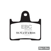 PLAQUETTES - SUZUKI / HONDA / KAWASAKI - OEM 69100-18810-000 / 6910018810000 - EBC 2 - HH - FRITTE - FA254HH