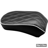 - SELLE SOLO - SOFTAIL FLDE / FLHC - LE PERA - BARE BONES - DIAMOND STITCH / WHITE : POUF PASSAGER - LYX-007PDMWTP