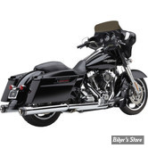 SILENCIEUX COBRA - SERIE NH GEN2 - TOURING 95/16 - DIAMETRE : 4" - NEIGHBOR HATERS® - CORPS : CHROME / EMBOUT : NOIR/CHROME - 6276