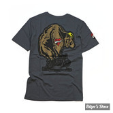 TEE-SHIRT - ROEG - THROTTLE BEAR - ANTHRACITE - TAILLE L