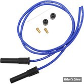 Ø  8.0MM - FILS DE BOUGIES UNIVERSEL - TAYLOR / SUMAX - PRO COMP UNIV. SPARK PLUG WIRE KIT - ANGLE : 180° - COULEUR : BLEU - LONGUEUR : 36" - 86685