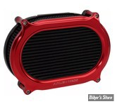 - KIT FILTRE A AIR A.NESS - MILWAUKEE EIGHT TOURING 17UP / SOFTAIL 18UP - STAGE 2 OVAL UPGRADE AIR CLEANER KIT VENTILATOR - ROUGE ANODISE - 600-188