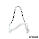 MONTANT DE SISSY BAR - LARGEUR : 8"1/4 / 21.00 CM - MCS - MONTANT DE SISSY BAR ROND - POINTED TOP - HAUTEUR  : 11.80" / 30.00 CM - CHROME