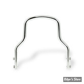 MONTANT DE SISSY BAR - LARGEUR : 8" 3/4 / 22.20 CM - MCS - MONTANT DE SISSY BAR ROND - REGULAR TOP - HAUTEUR  : 5.5" / 14.00 CM - CHROME