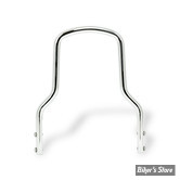 MONTANT DE SISSY BAR - LARGEUR : 8" 3/4 / 22.20 CM - MCS - MONTANT DE SISSY BAR ROND - REGULAR TOP - HAUTEUR  : 10.4" / 26.40 CM - CHROME