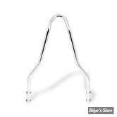 MONTANT DE SISSY BAR - LARGEUR : 9"88 / 25.09 CM - MCS - MONTANT DE SISSY - POINTED TOP - HAUTEUR : 13.8" / 30.00 CM - CHROME