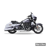 SILENCIEUX KESSTECH - TOURING MILWAUKEE EIGHT 107CI 17/20 - 2IN2 FL-DOUBLE Ø 104 MM SLIP-ONS ESE - FINITION : NOIR / EMBOUT : ROUND END NOIR MAT - 170-1442-769