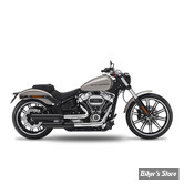 SILENCIEUX - KESSTECH - SOFTAIL M8 FLFB / FXRB/S 107CI 18/20 - FUSION LONG SLIP-ONS - FINITION : NOIR / EMBOUT : Straightcut Short POLI - 180-2122-765