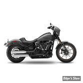 SILENCIEUX - KESSTECH - SOFTAIL M8 FLFB / FXRB/S 114CI 2021UP - FUSION LONG SLIP-ONS - FINITION : NOIR /  EMBOUT : STRAIGHT CUT SHORT POLI