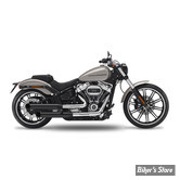 SILENCIEUX - KESSTECH - SOFTAIL M8 FLFB / FXRB/S 107CI 18/20 - FUSION LONG SLIP-ONS - FINITION : NOIR / EMBOUT : BIG SLASH NOIR - 180-2122-769