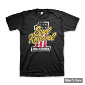 - TEE-SHIRT - EVEL KNIEVEL - King Of Stuntmen T-shirt - BLACK / NOIR - TAILLE S