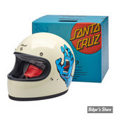 CASQUE INTEGRAL - BILTWELL / SANTA CRUZ - GRINGO  / ECE R22.06 - VINTAGE WHITE - TAILLE S