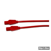 Ø  8.0MM - FILS DE BOUGIES UNIVERSEL - TAYLOR / SUMAX - 8.00MM SPIRO-PRO UNIVERSAL SPARK PLUG WIRE SET - ANGLE : 180° - COULEUR : ROUGE - LONGUEUR : 24" - 76285