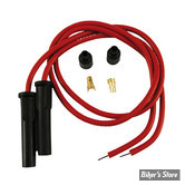 Ø  8.0MM - FILS DE BOUGIES UNIVERSEL - TAYLOR / SUMAX - PRO COMP UNIV. SPARK PLUG WIRE KIT - ANGLE : 180° - COULEUR : ROUGE - LONGUEUR : 36" - 86285