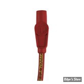 FILS DE BOUGIES - TAYLOR / SUMAX - SPORSTER 04/06 / TOURING 99/08 - 8.2MM THUNDERVOLT SPARK PLUG WIRE SET - ROUGE - 