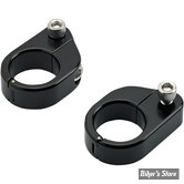 SUPPORT DE COMPTEUR / TACHYMETRE / COMPTE TOURS - BILTWELL - STRAIGHT O/S SPEED CLAMPS - NOIR - 6907-201 - (NEUF: NI REPRIS, NI ECHANGEE)