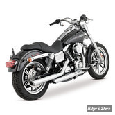 SILENCIEUX VANCE & HINES TWIN SLASH 3" PCX - DYNA 91/17 - CHROME - 16337