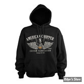 - SWEAT SHIRT A CAPUCHE - AMERICAN CHOPPER - Handlebar hoodie - BLACK - TAILLE S