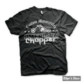 - TEE-SHIRT - AMERICAN CHOPPER - Washed logo t-shirt - BLACK - TAILLE S