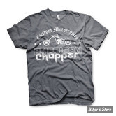 - TEE-SHIRT - AMERICAN CHOPPER - Washed logo t-shirt - dark heather - TAILLE S