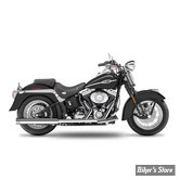 SILENCIEUX KESSTECH - SOFTAIL 88CI FLSTS 00/06 - 2IN2 CROSSOVER HIGH SLIP-ONS ESM2 - FINITION : CHROME / EMBOUT : ROUND END POLI - 1102-719