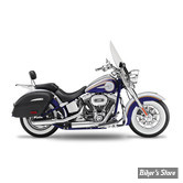 SILENCIEUX KESSTECH - SOFTAIL 110CI CVO 11/15 - 2IN2 3" LOW SLIP-ONS ESM2 - FINITION : CHROME / EMBOUT : Stainless Short chromé - 111-2112-715