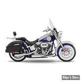 SILENCIEUX KESSTECH - SOFTAIL 110CI CVO 11/15 - 2IN2 3" LOW SLIP-ONS ESM2 - FINITION : CHROME / EMBOUT : BIG SLASH CHROME - 111-2112-719