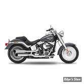 SILENCIEUX KESSTECH - SOFTAIL 103CI FLSTF 12/16 - 2IN2 3" HIGH SLIP-ONS ESM3 - FINITION : CHROME / EMBOUT : BIG SLASH CHROME - 120-2122-719