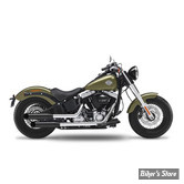 SILENCIEUX KESSTECH - SOFTAIL 103CI FLS / FLSTN 12/16 - 2IN2 3" HIGH SLIP-ONS ESM3 - FINITION : NOIR / EMBOUT : Big Slash  NOIR MAT - 120-2172-769