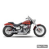 SILENCIEUX KESSTECH - SOFTAIL 110CI CVO BREAKOUT PRO STREET - 2IN2 3" LOW SLIP-ONS ESM3 - FINITION : CHROME / EMBOUT : Straightcut Short CHROME - 131-2112-715