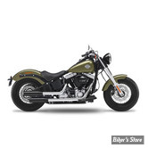 SILENCIEUX KESSTECH - SOFTAIL 110CI SLIM S 16/17 - 2IN2 3" HIGH SLIP-ONS ESM3 - FINITION : NOIR / EMBOUT : Straightcut Short NOIR - 161-2172-765