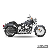 SILENCIEUX KESSTECH - SOFTAIL 103CI FLSTF / FLS / FLSTN 2017 - 2IN2 3" HIGH SLIP-ONS ESE - FINITION : NOIR / EMBOUT : Stainless Short NOIR MAT - 170-2122-765